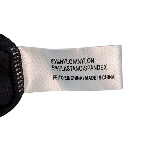 Despi Black Fringe Swimsuit Cover-Up Dress With Gold Sequins & Empire Waist Sz L - Picture 5 of 6